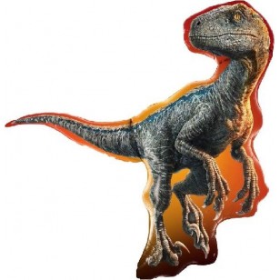 Jurassic World Dinosaur Velociraptor Supershape Balloon